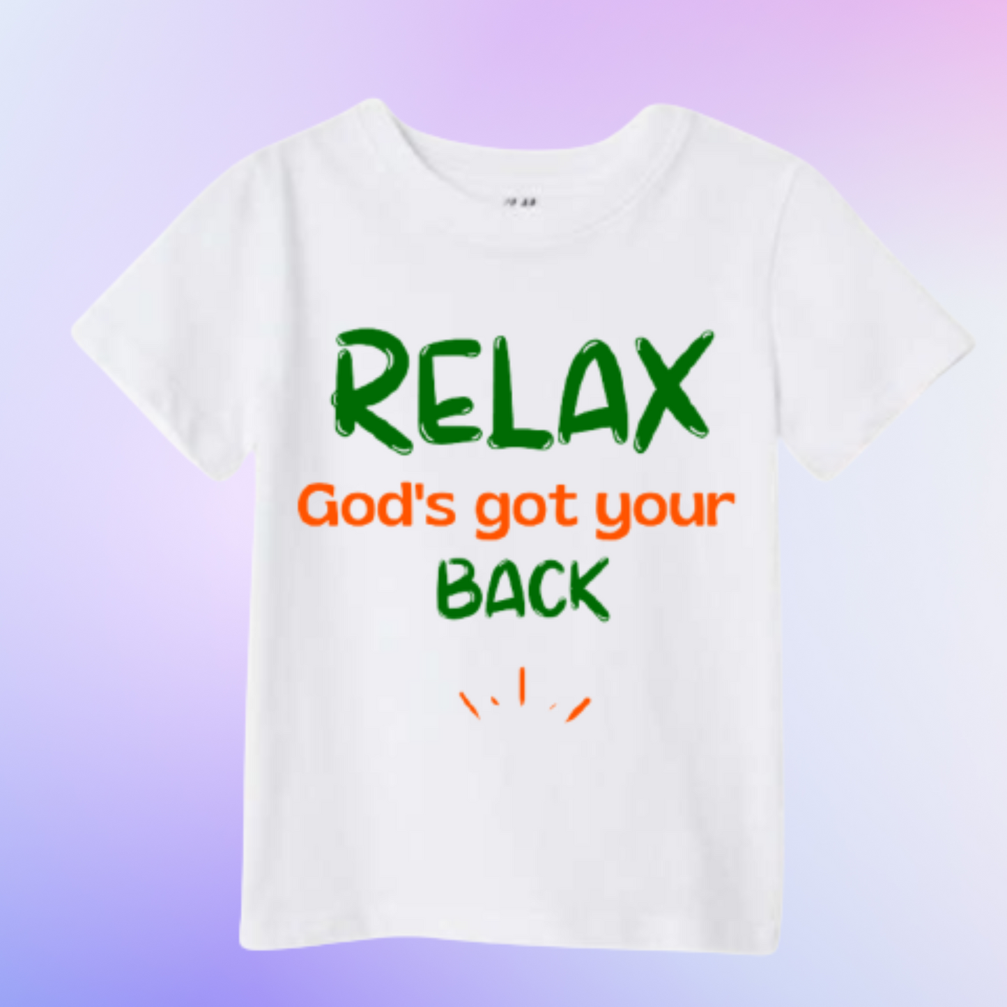 Relájate, Dios te respalda.