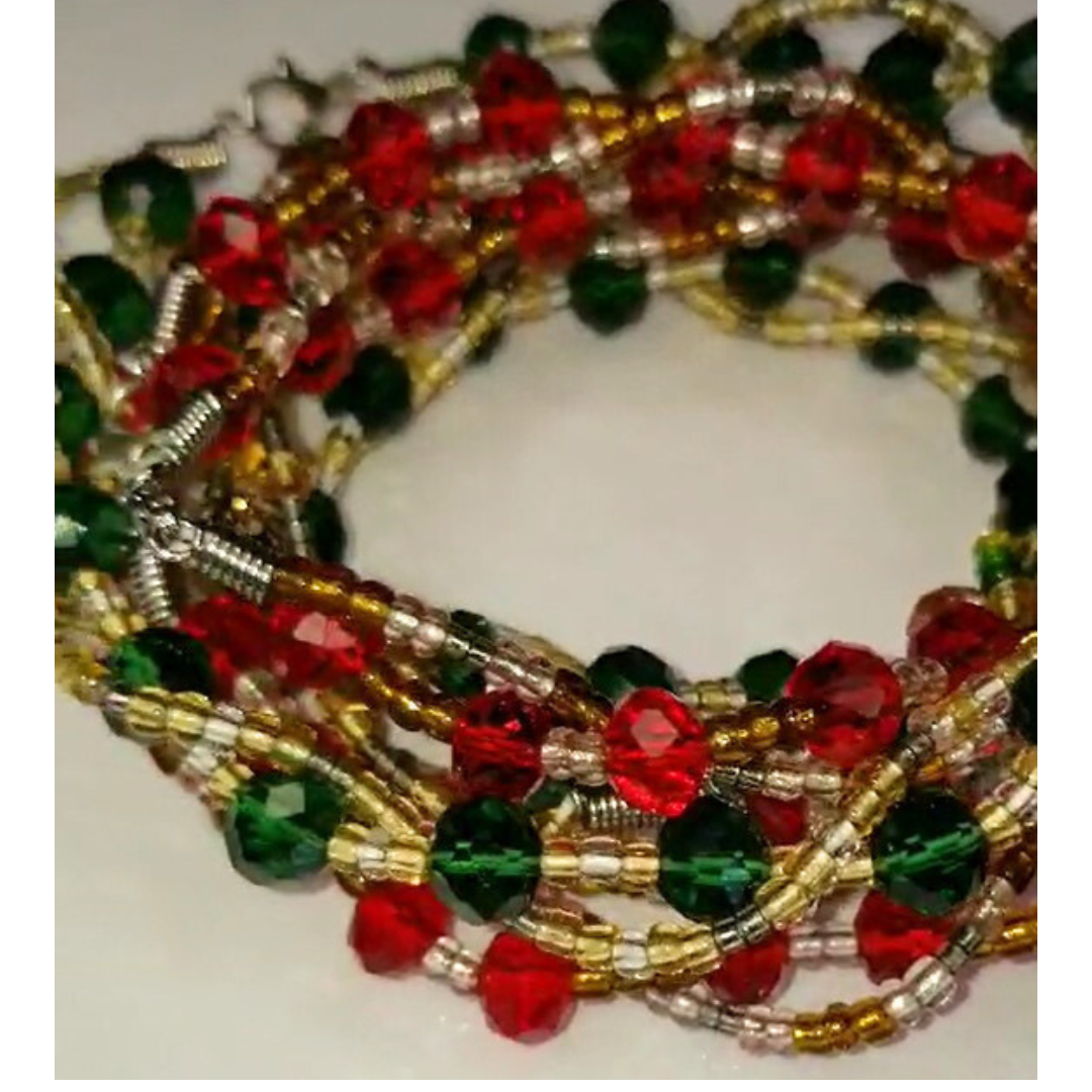 Pulsera de ADN color rojo rosado
