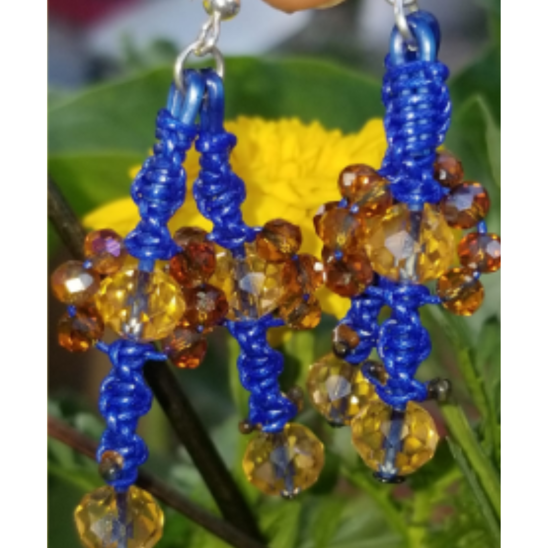 Royal Floral DNA Earring