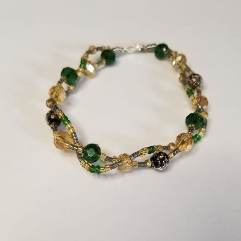 Elegant Emerald DNA Bracelet