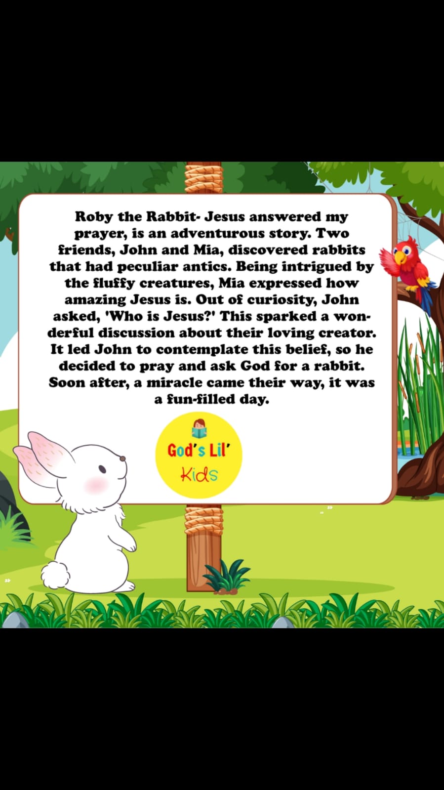 Roby the Rabbit Jesus Answered my prayer