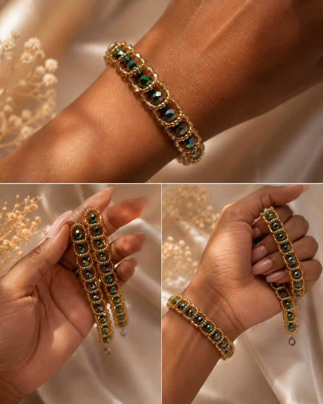 Emerald Charm Bracelet